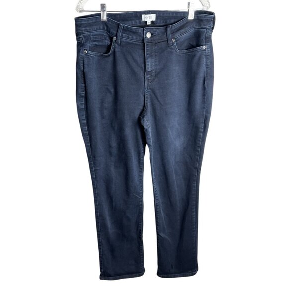 NYDJ Womens Lift Tuck Technology Jeans Size 16 Dark Wash Denim - Picture 1 of 10
